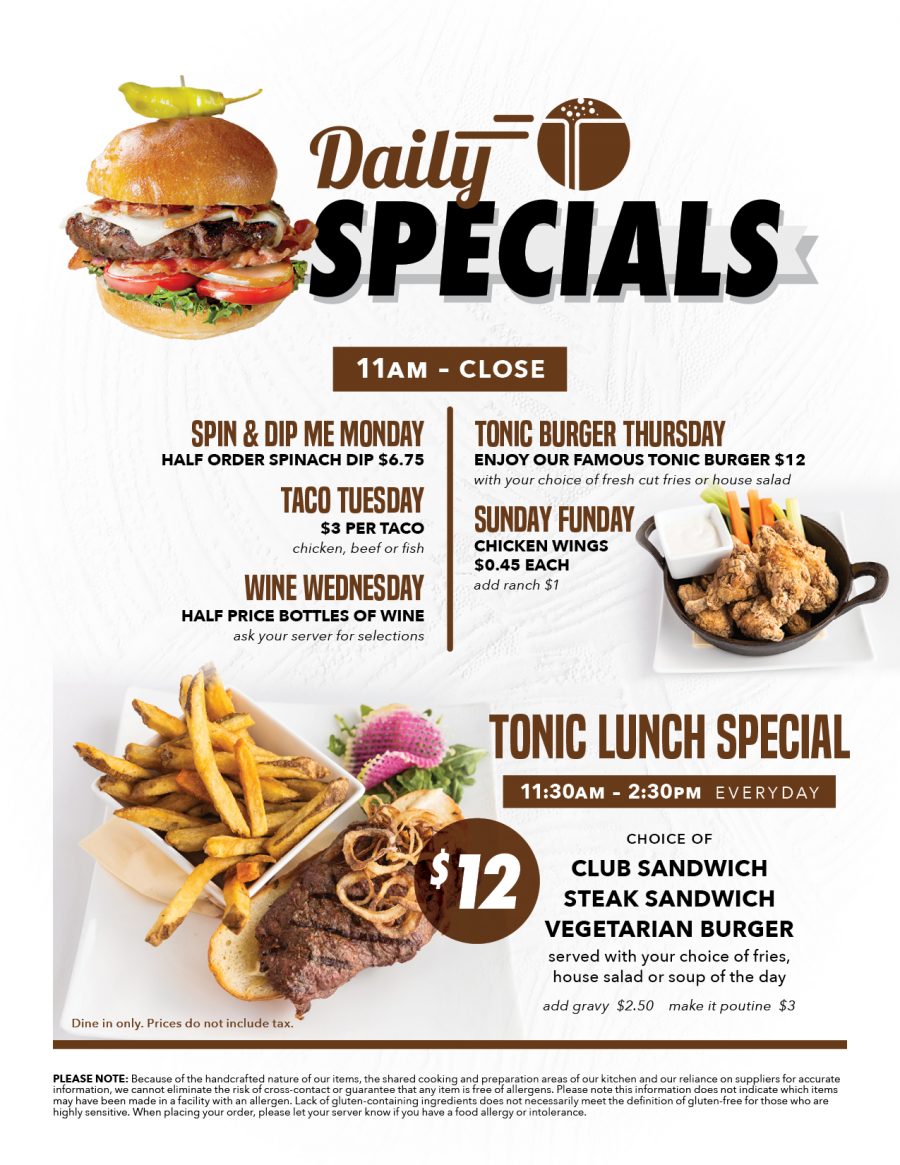 Daily Specials